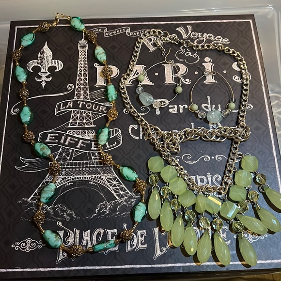 Jewelry - Assorted Turquoise Necklaces and Earrings